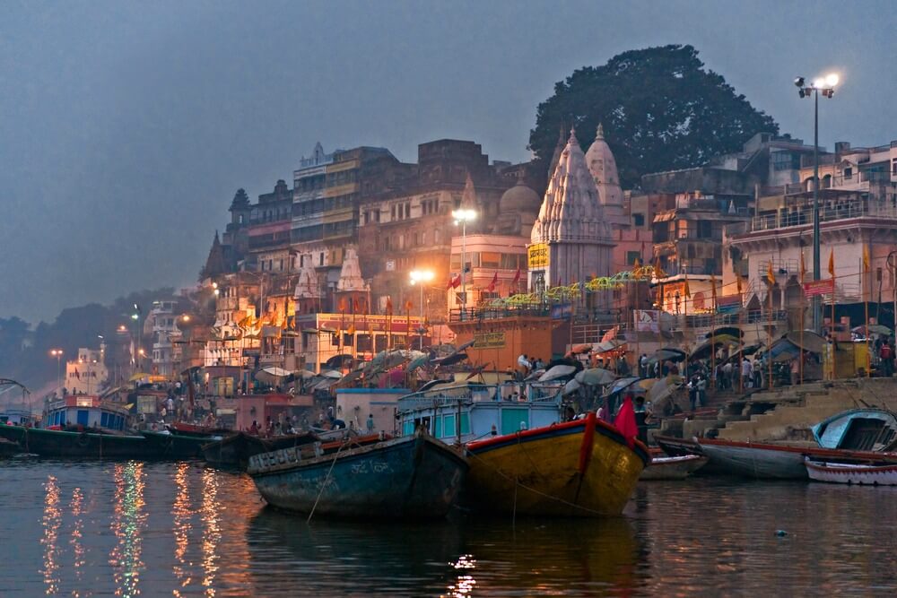 Night view of Varanasi
