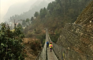 Nepal customer reviews - kids trekking on a misty morning