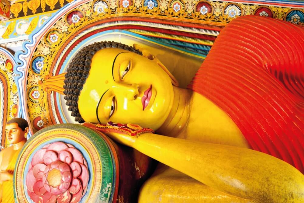 Sri Lanka family holiday - Buddha statue at Dambulla Cave Temple