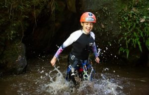 Canyoning in Indonesia on Bali family holiday