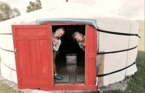 Mongolia family holidays - young travellers in ger - yurt