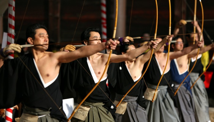 Places to visit in Japan, Archers at the Kyoto festival