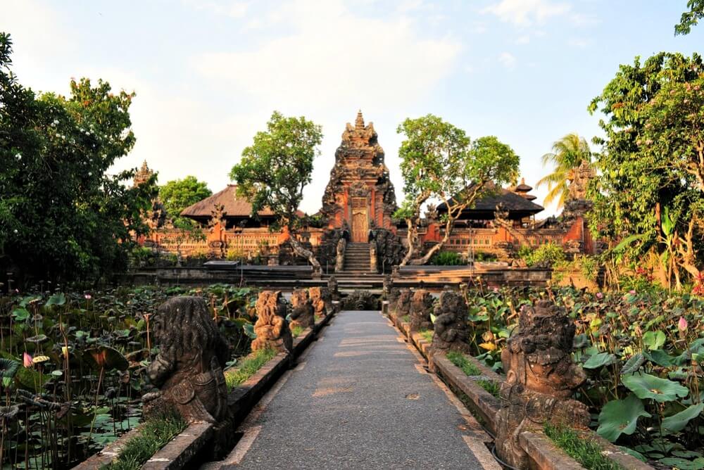 Bali family holidays - Lotus Ponds at Pura Saraswati, Ubud, Bali