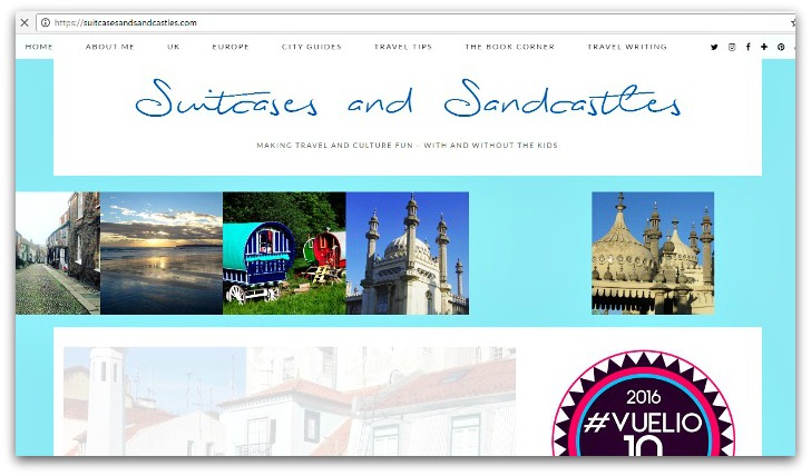 family travel blogs - suitcases and sandwiches screen grab