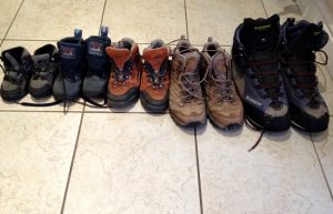 boots - family packing list