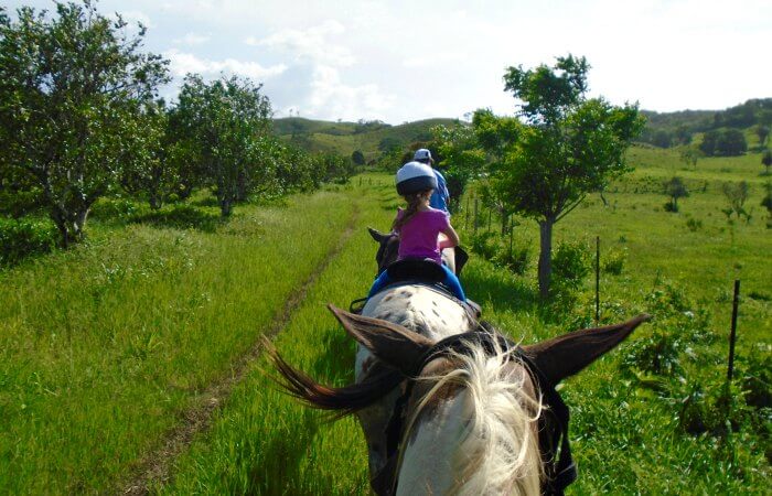 Family summer holidays in Belize - horse riding at Black Rock Lodge