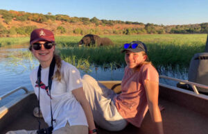 Family on Botswana safari