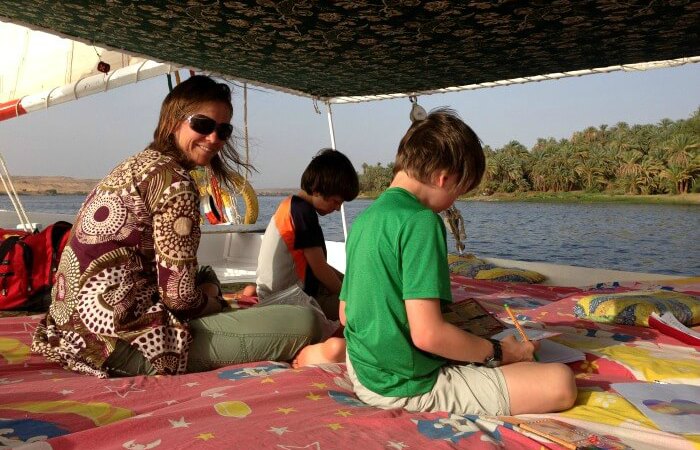 Egypt with kids - family on Nile cruise - Summer family holidays