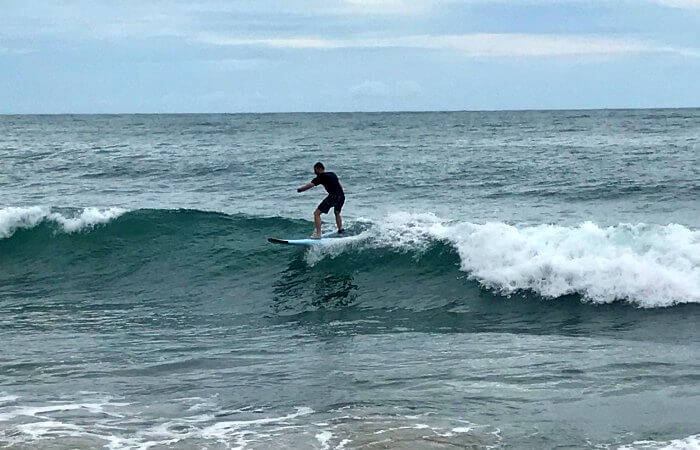 Surfing on a 50th birthday celebration abroad