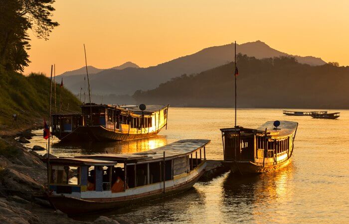 Mekong River at Sunset