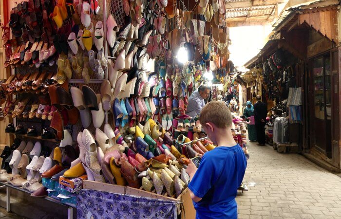 Souvenir shopping - Morocco with children itinerary