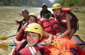 Family white water rafting in Nepal - Family holiday tribe blog