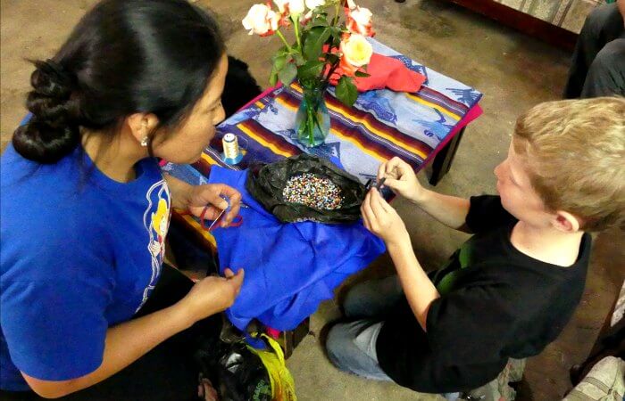 Craft workshop - Ecuador for families holiday