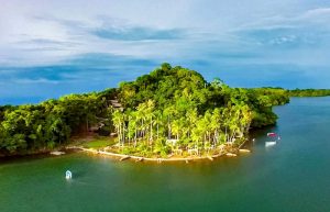 Isla Chiquita aerial view - self-driving in Costa Rica trip