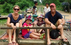 Battambang train - Cambodia with children itinerary