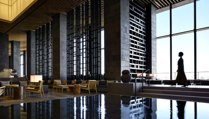 Aman lobby - Tokyo - Where to stay in Japan