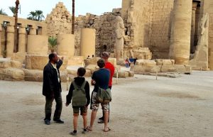 Egypt with kids -guide at Karnak