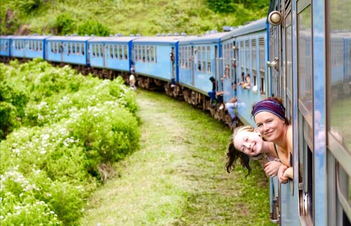 Travel like a local by train in Sri Lanka - budget family holidays