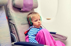Travelling with toddlers and young children on aeroplane