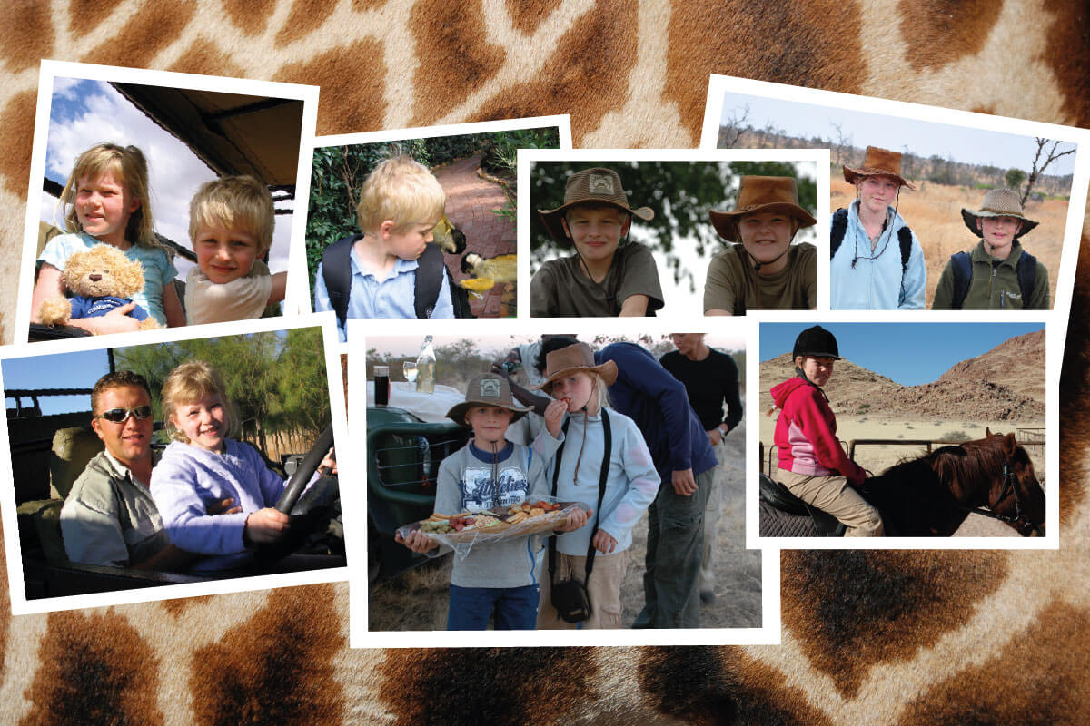 Photos of travelling to Africa with kids