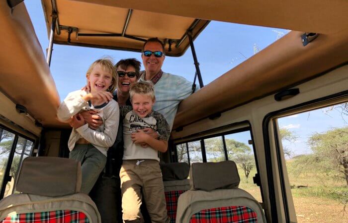 Family travel 2020 - family on safari in Tanzania