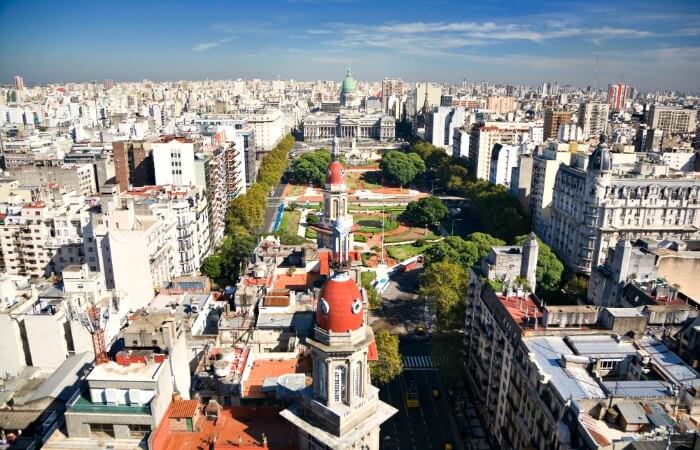 Aerial photo of Buenos Aires - Argentina itineraries