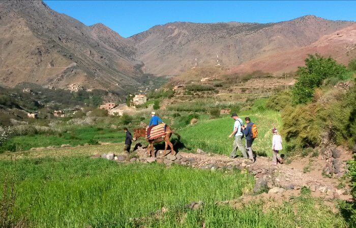 Family walking in the High Atlas - Budget family holidays abroad