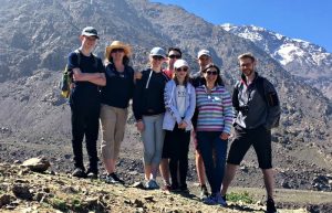 Teenagers hiking in the Atlas Mountains - Morocco with kids itinerary