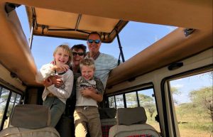 Family on safari - Tanzania is ideal October Half Term destination