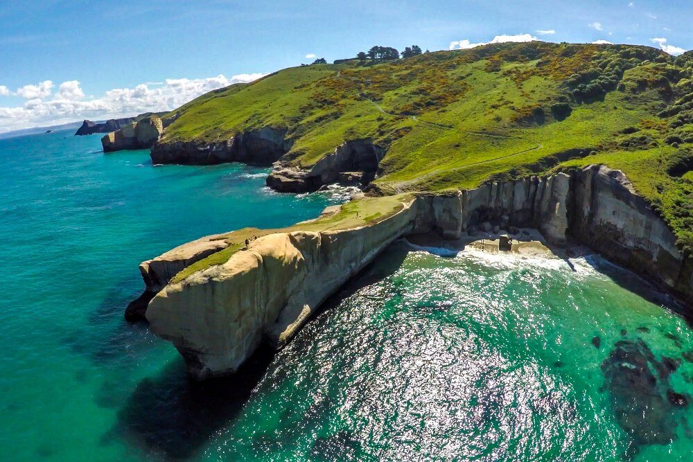 Tunnel Beach, Dunedin - family-friendly holidays in New Zealand