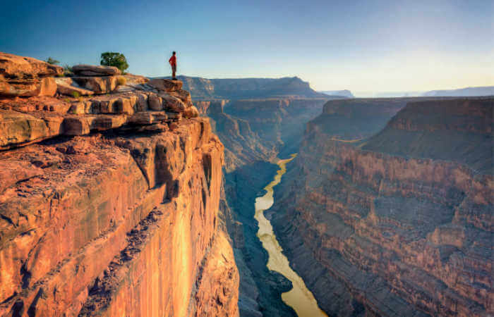 Stunning view of Grand Canyon on USA family holidays