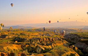 Turkey family holidays - hot air balloons in Cappadocia
