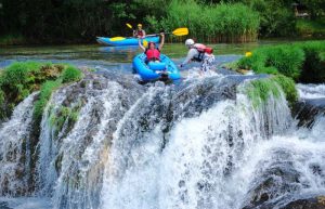 Croatia family holidays - kayaking on River Zrmanja