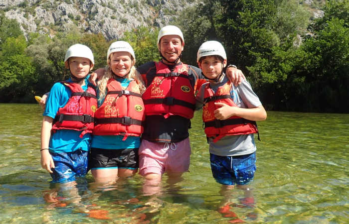 Croatia family holidays - white-water rafting