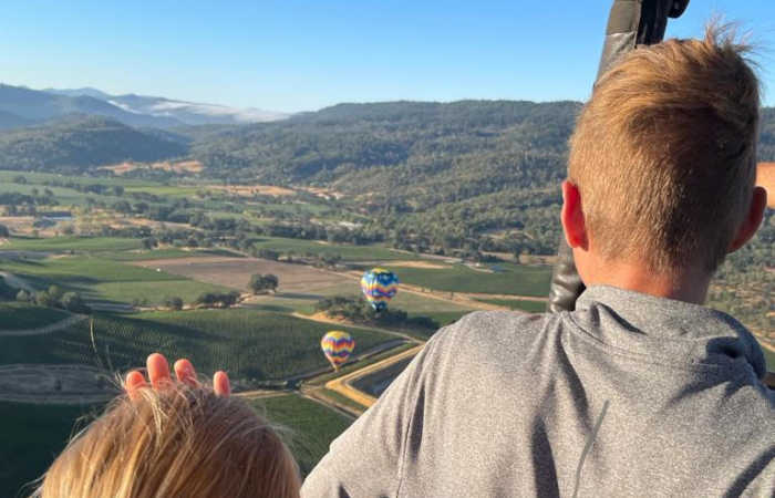Hot air ballooning in the Napa Valley - Easter, Summer and half-term trips