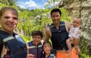 Toddler- friendly holidays, family with three young children on holiday in Central America