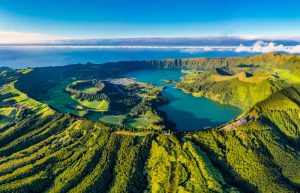 Sete Cidades - crater lakes -on Sao Miguel island, the Azores