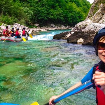 Rafting on a Montenegro family holiday