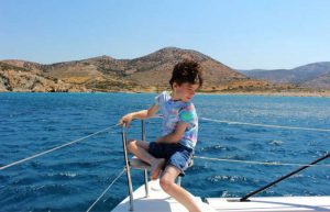 Family island hopping in Greece