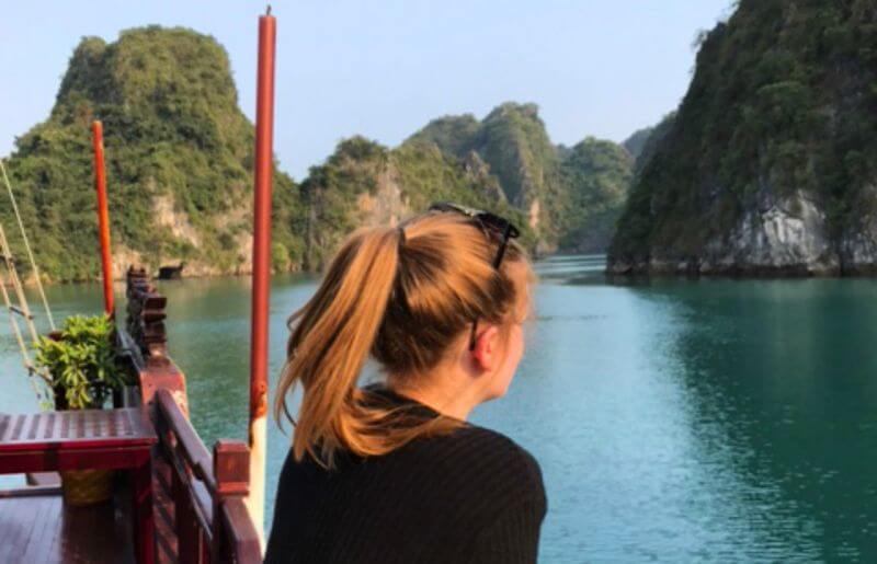 Holidays with teenagers - on boat in Halong Bay, Vietnam
