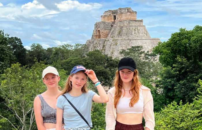 Uxmal - teens in Mexico