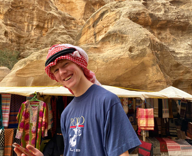 Teenager at Petra, Jordan