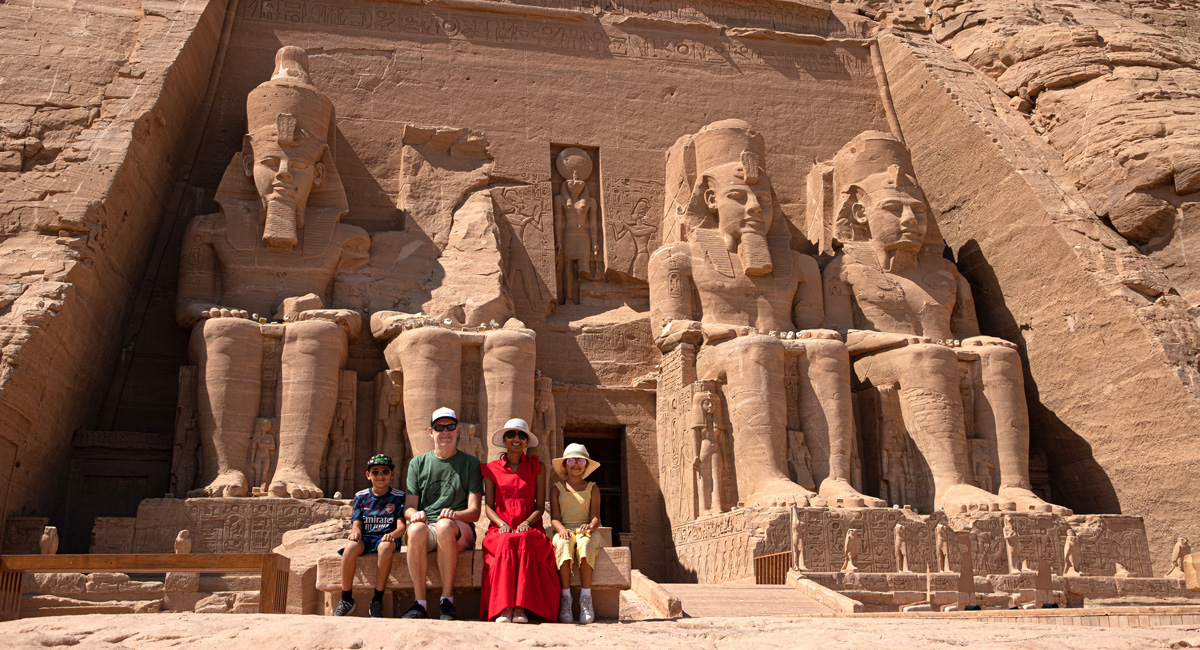 Family at Valley of the Kings - Egypt