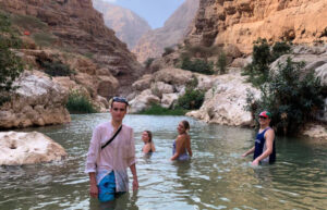 Exploring a wadi in Oman