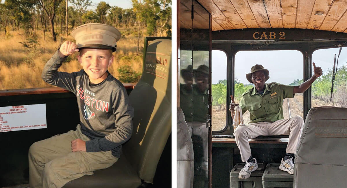 Elephant Express - Zimbabwe family holidays where kids can have a go at driving the train