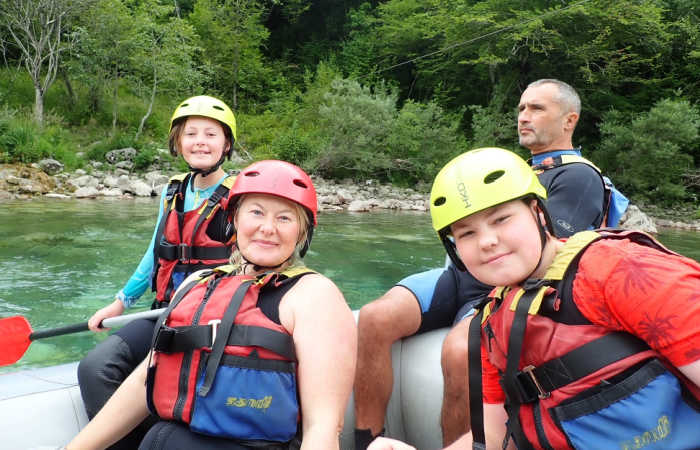 Montenegro family rafting