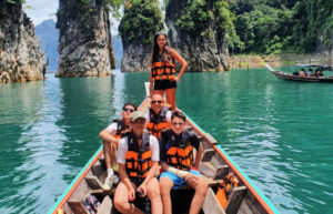 Family exploring Southern Thailand