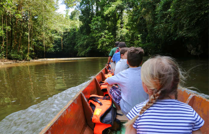River trip in Borneo, along the Kinabatangan River