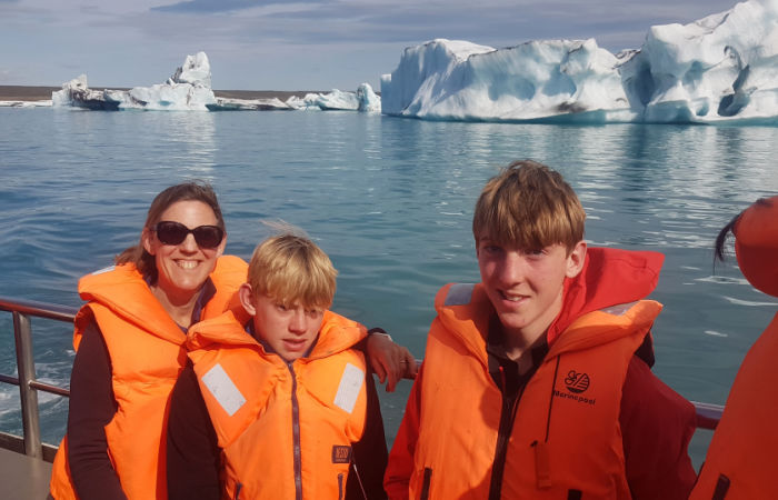 Iceland boat trip on family summer holiday