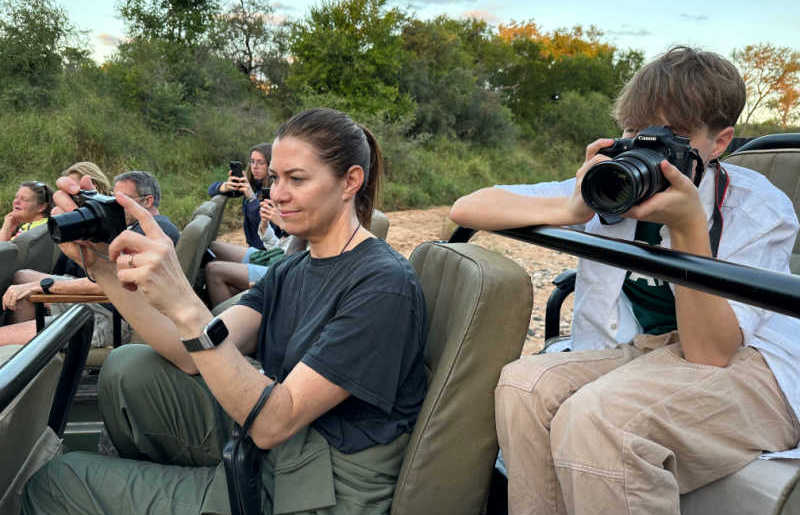 Family on a Kruger safari in South Africa with kids
